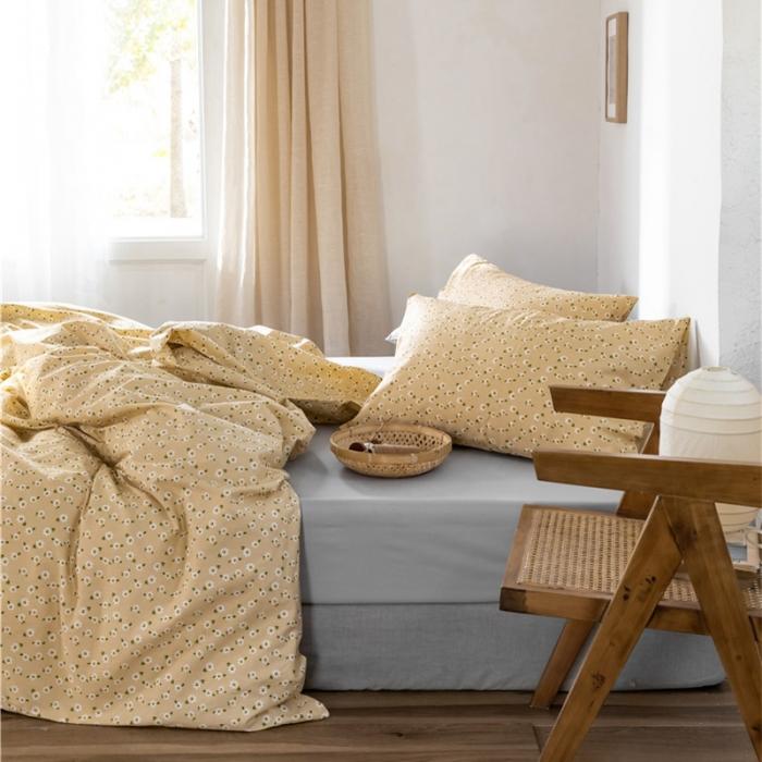 91家纺网 家纺一手货源 找家纺 棉眠 2019新款全棉13070四件套 小雏菊