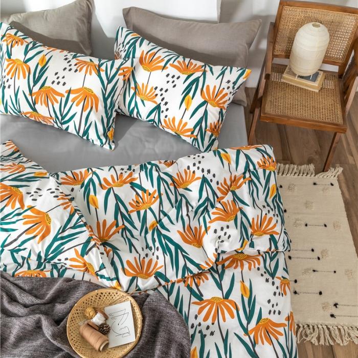 91家纺网 家纺一手货源 找家纺 棉眠 2019新款全棉13070四件套 余笙