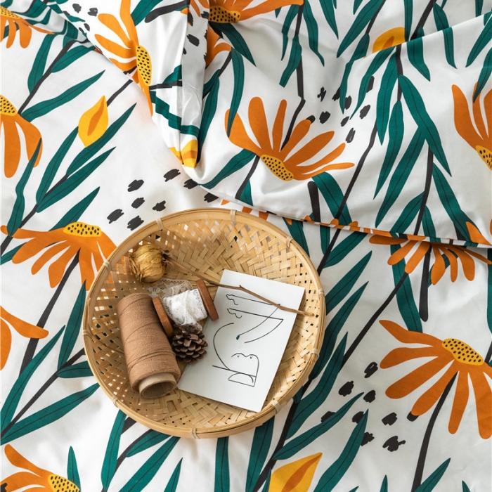 91家纺网 家纺一手货源 找家纺 棉眠 2019新款全棉13070四件套 余笙