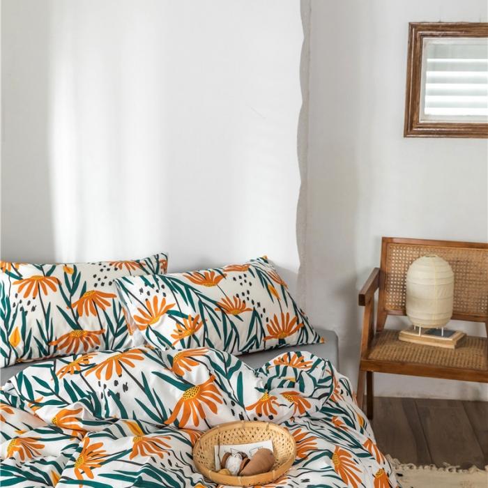 91家纺网 家纺一手货源 找家纺 棉眠 2019新款全棉13070四件套 余笙