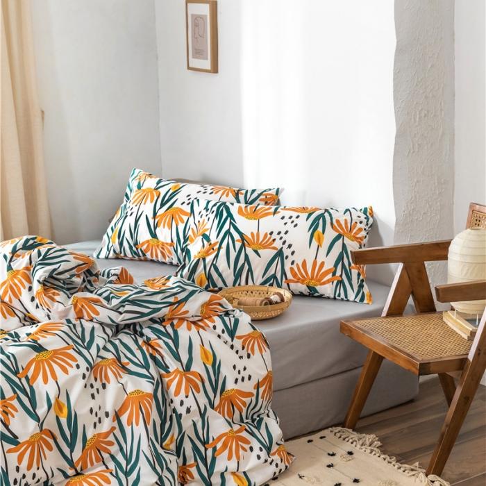 91家纺网 家纺一手货源 找家纺 棉眠 2019新款全棉13070四件套 余笙