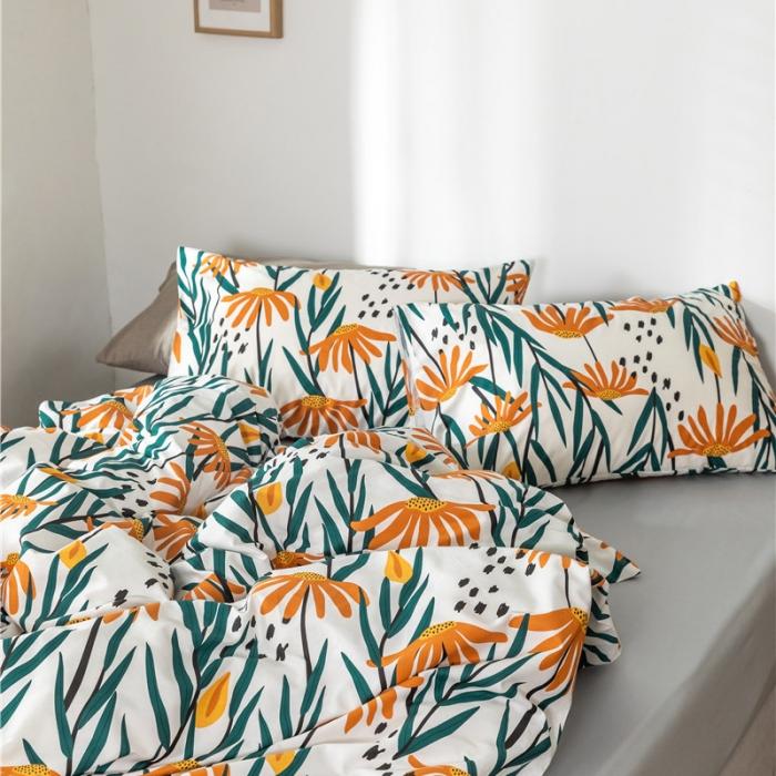 91家纺网 家纺一手货源 找家纺 棉眠 2019新款全棉13070四件套 余笙