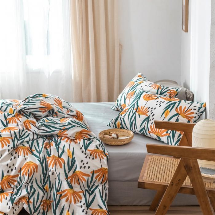 91家纺网 家纺一手货源 找家纺 棉眠 2019新款全棉13070四件套 余笙