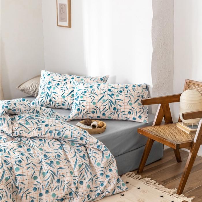 91家纺网 家纺一手货源 找家纺 棉眠 2019新款全棉13070四件套 仲夏夜