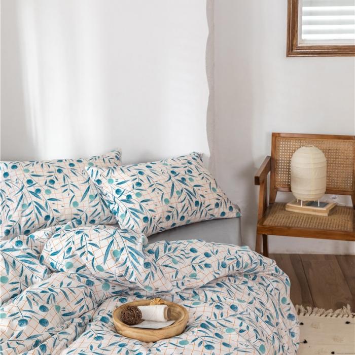 91家纺网 家纺一手货源 找家纺 棉眠 2019新款全棉13070四件套 仲夏夜