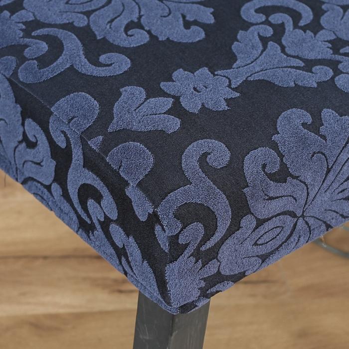 91家纺网 家纺一手货源 找家纺 兴妮雅家纺 2020新款大提花椅子套 大提花藏蓝