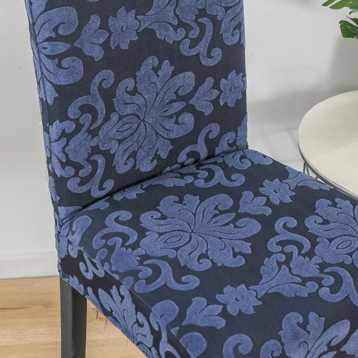 91家纺网 家纺一手货源 找家纺 兴妮雅家纺 2020新款大提花椅子套 大提花藏蓝