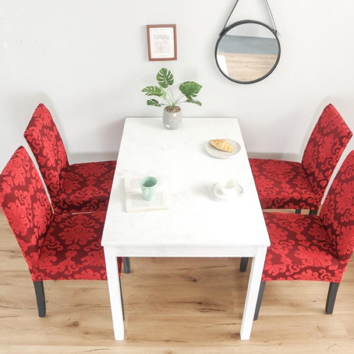 91家纺网 家纺一手货源 找家纺 兴妮雅家纺 2020新款大提花椅子套 大提花红色