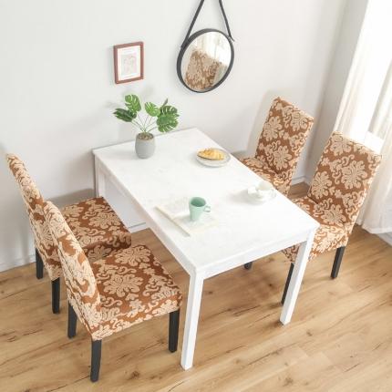 91家纺网 家纺一手货源 找家纺 兴妮雅家纺 2020新款大提花椅子套 大提花金黄