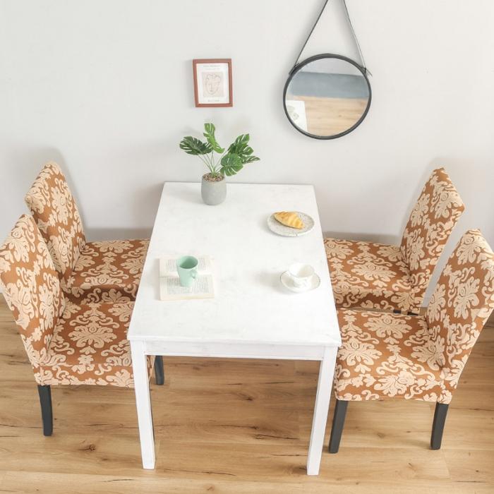 91家纺网 家纺一手货源 找家纺 兴妮雅家纺 2020新款大提花椅子套 大提花金黄