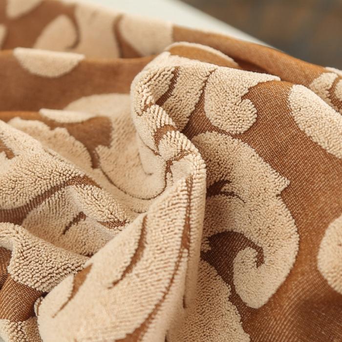 91家纺网 家纺一手货源 找家纺 兴妮雅家纺 2020新款大提花椅子套 大提花金黄