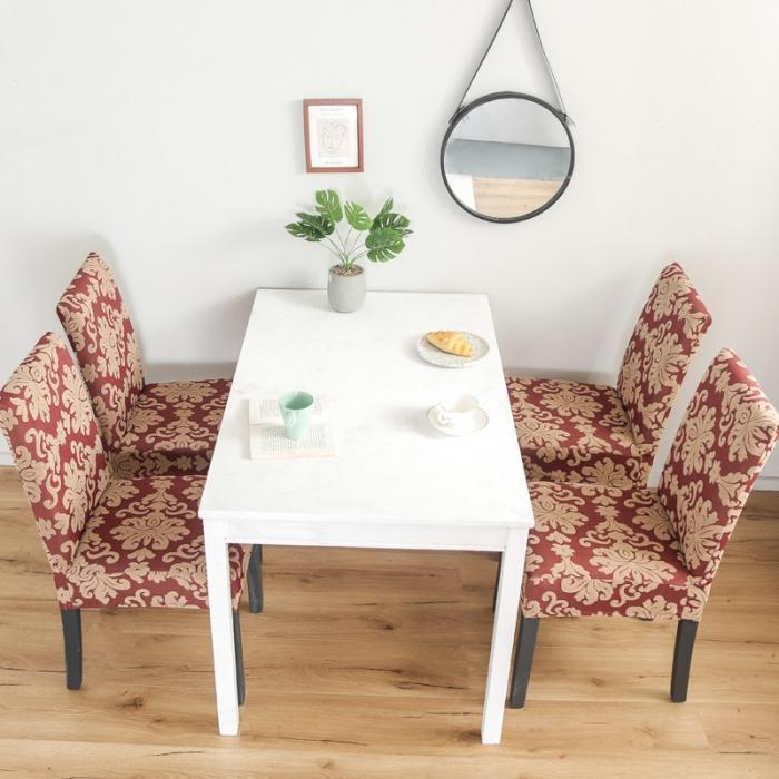 91家纺网 家纺一手货源 找家纺 兴妮雅家纺 2020新款大提花椅子套 大提花酒红