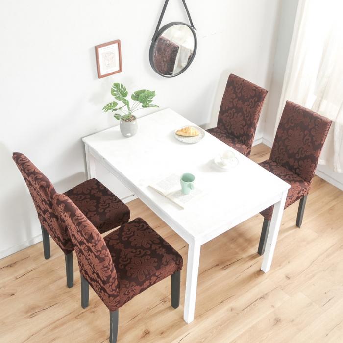 91家纺网 家纺一手货源 找家纺 兴妮雅家纺 2020新款大提花椅子套 大提花咖啡