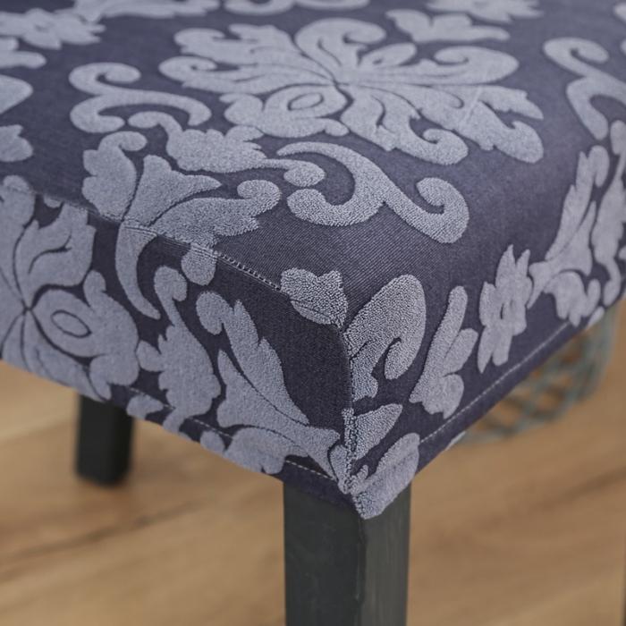 91家纺网 家纺一手货源 找家纺 兴妮雅家纺 2020新款大提花椅子套 大提花浅灰