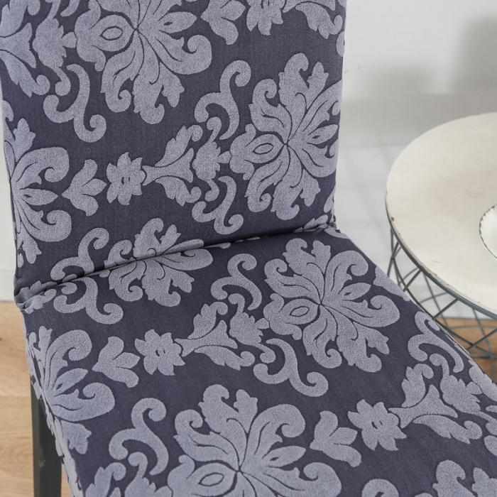 91家纺网 家纺一手货源 找家纺 兴妮雅家纺 2020新款大提花椅子套 大提花浅灰