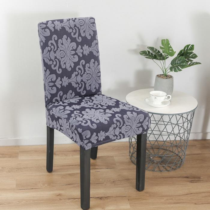 91家纺网 家纺一手货源 找家纺 兴妮雅家纺 2020新款大提花椅子套 大提花浅灰