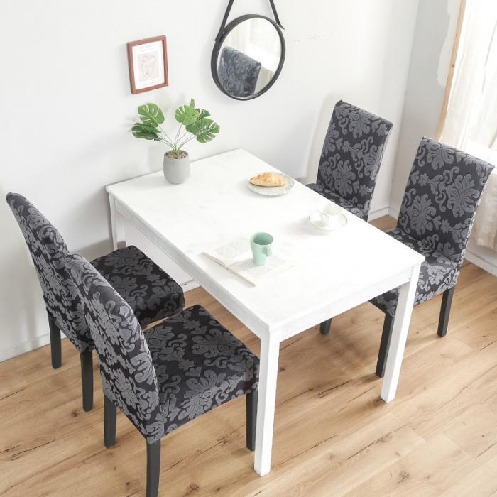 91家纺网 家纺一手货源 找家纺 兴妮雅家纺 2020新款大提花椅子套 大提花深灰