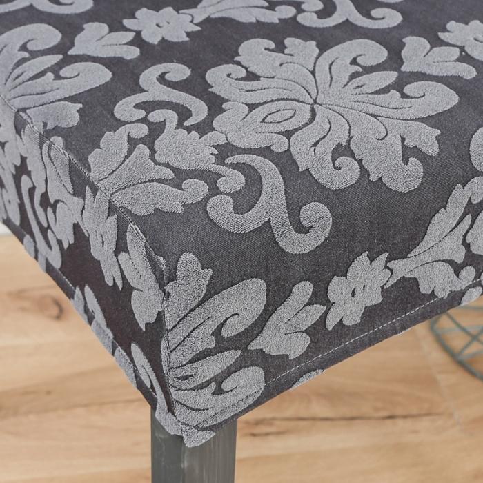 91家纺网 家纺一手货源 找家纺 兴妮雅家纺 2020新款大提花椅子套 大提花深灰