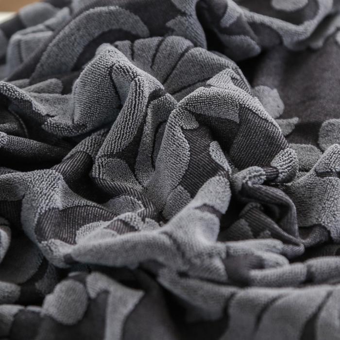 91家纺网 家纺一手货源 找家纺 兴妮雅家纺 2020新款大提花椅子套 大提花深灰