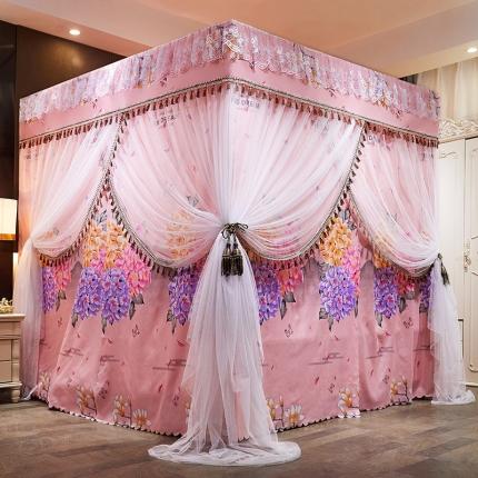 91家纺网 家纺一手货源 找家纺 艾晶美 2019新款豪华床幔蚊帐 夏语