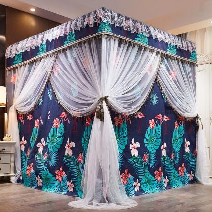 91家纺网 家纺一手货源 找家纺 艾晶美 2019豪华床幔蚊帐单帐纱单布帘单布防尘顶 普罗旺斯