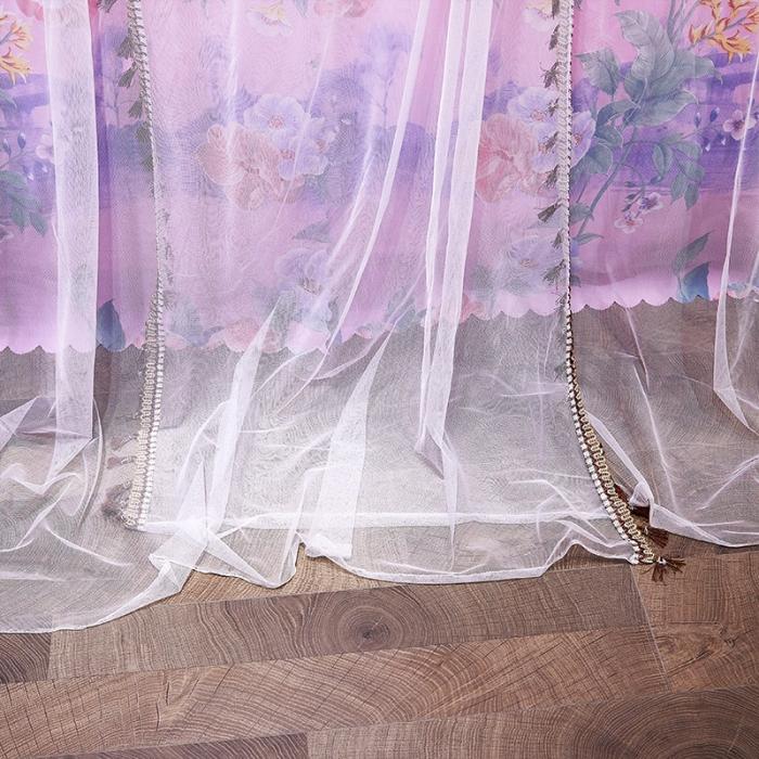91家纺网 家纺一手货源 找家纺 艾晶美 2019豪华床幔蚊帐单帐纱单布帘单布防尘顶 菱彩
