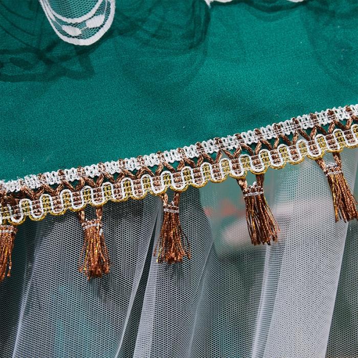 91家纺网 家纺一手货源 找家纺 艾晶美 2019豪华床幔蚊帐单帐纱单布帘单布防尘顶 情之恋