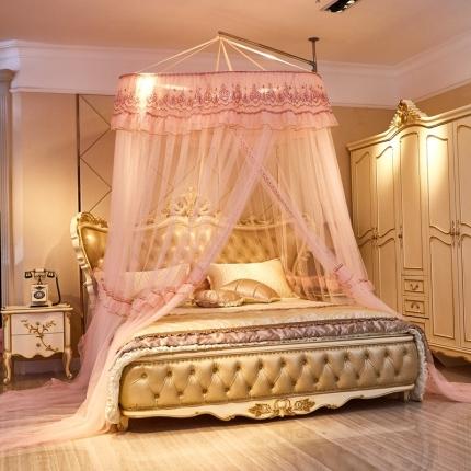 91家纺网 家纺一手货源 找家纺 （总） 夏彩 88211绣花圆顶蚊帐