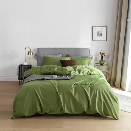 91家纺网 家纺一手货源 找家纺 （总）柚子家纺 100支贡缎澳棉绣花四件套图二