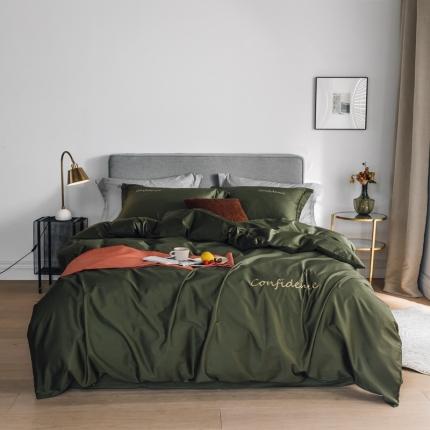 91家纺网 家纺一手货源 找家纺 （总）柚子家纺 100支贡缎澳棉绣花四件套图二