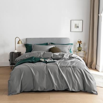 91家纺网 家纺一手货源 找家纺 （总）柚子家纺 100支贡缎澳棉绣花四件套图二