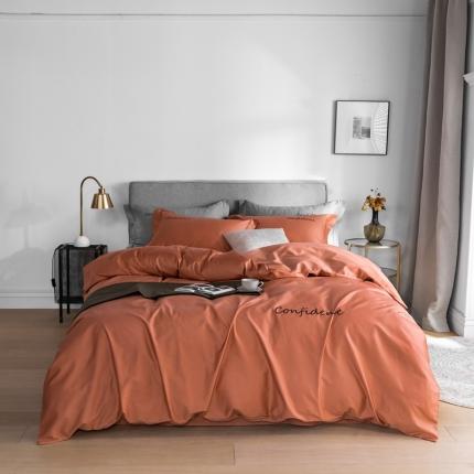 91家纺网 家纺一手货源 找家纺 （总）柚子家纺 100支贡缎澳棉绣花四件套图二