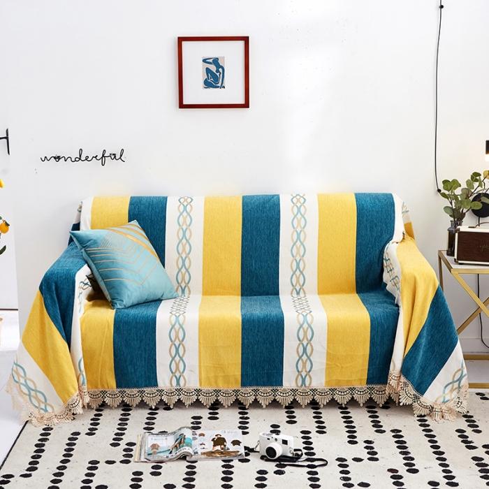 91家纺网 家纺一手货源 找家纺 （总）共鸣 2022新款雪尼尔系列沙发巾