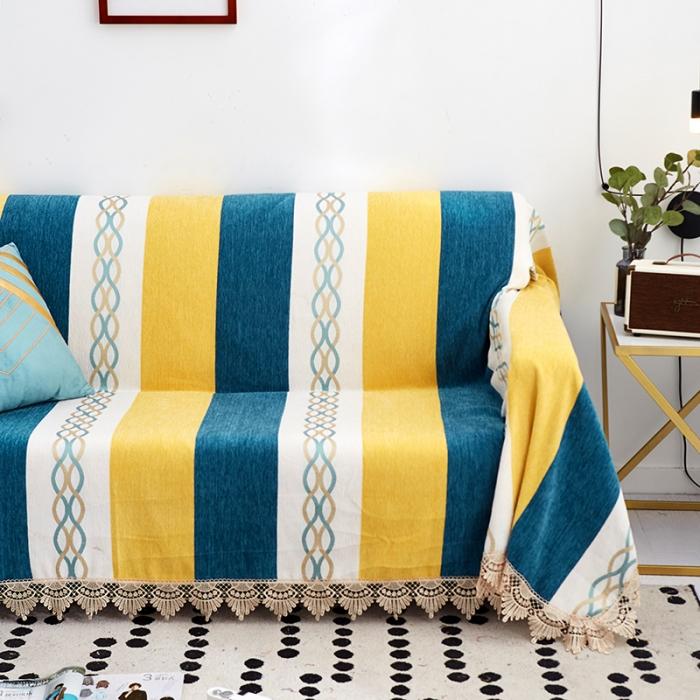 91家纺网 家纺一手货源 找家纺 （总）共鸣 2022新款雪尼尔系列沙发巾