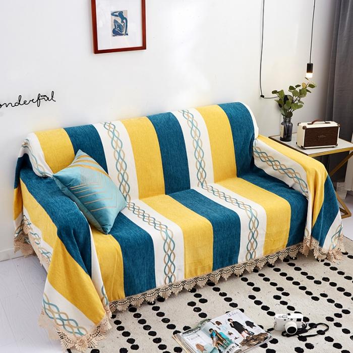 91家纺网 家纺一手货源 找家纺 （总）共鸣 2022新款雪尼尔系列沙发巾