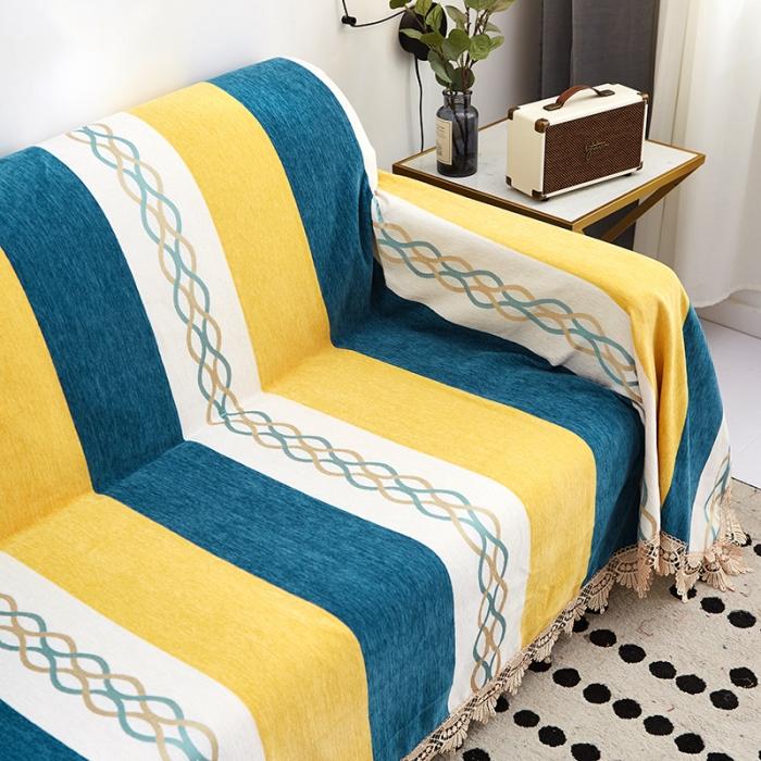 91家纺网 家纺一手货源 找家纺 （总）共鸣 2022新款雪尼尔系列沙发巾