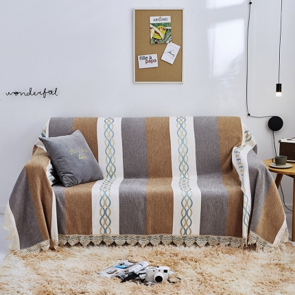 91家纺网 家纺一手货源 找家纺 （总）共鸣 2022新款雪尼尔系列沙发巾