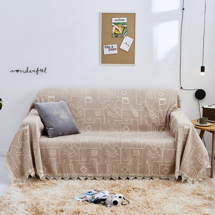 91家纺网 家纺一手货源 找家纺 （总）共鸣 2022新款雪尼尔系列沙发巾