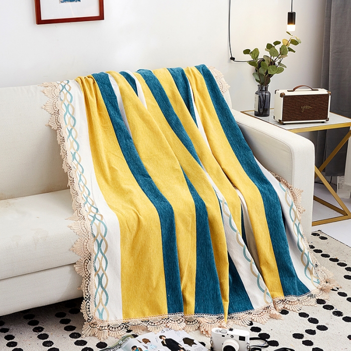 91家纺网 家纺一手货源 找家纺 （总）共鸣 2022新款雪尼尔系列沙发巾