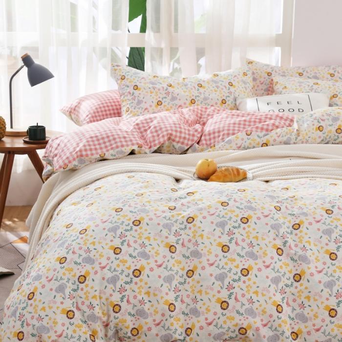 91家纺网 家纺一手货源 找家纺 感遇家纺 2020年春夏全棉四件套纯棉三件套 狮子王