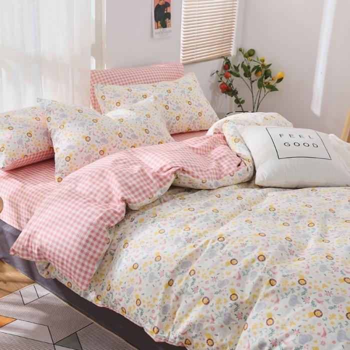 91家纺网 家纺一手货源 找家纺 感遇家纺 2020年春夏全棉四件套纯棉三件套 狮子王