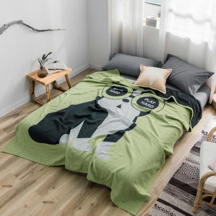 91家纺网 家纺一手货源 找家纺 朴尔 2019新款全棉大版花毛巾被 法斗