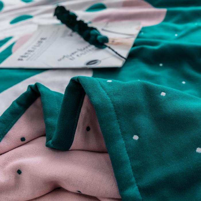 91家纺网 家纺一手货源 找家纺 朴尔 2019新款全棉大版花毛巾被 伊甸园