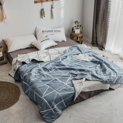 91家纺网 家纺一手货源 找家纺 （总）朴尔 2019新款时尚六层纱布系列毛巾被