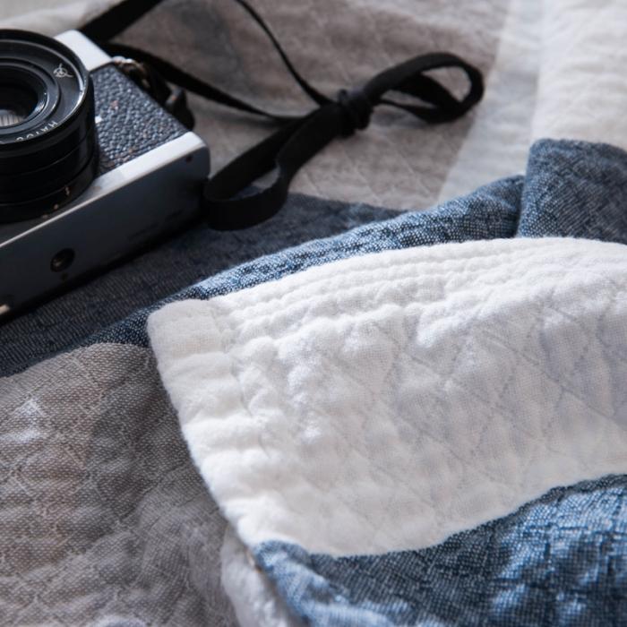 91家纺网 家纺一手货源 找家纺 朴尔家纺 2019新品水洗棉毛巾被 复古大格-兰