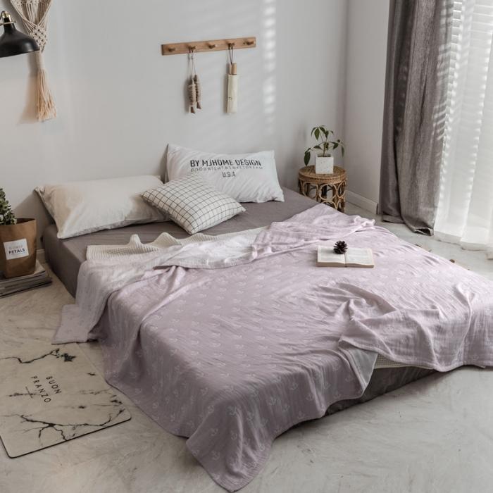 91家纺网 家纺一手货源 找家纺 朴尔家纺 水洗棉系列 清悠海风粉