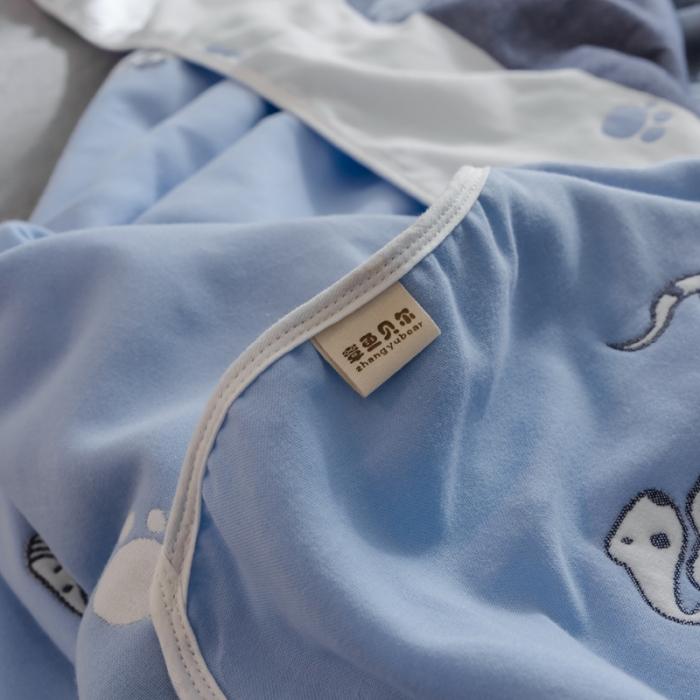 91家纺网 家纺一手货源 找家纺 朴尔家纺 夏季毛巾被纯棉毛毯被夏被毯子空调被 斑点狗