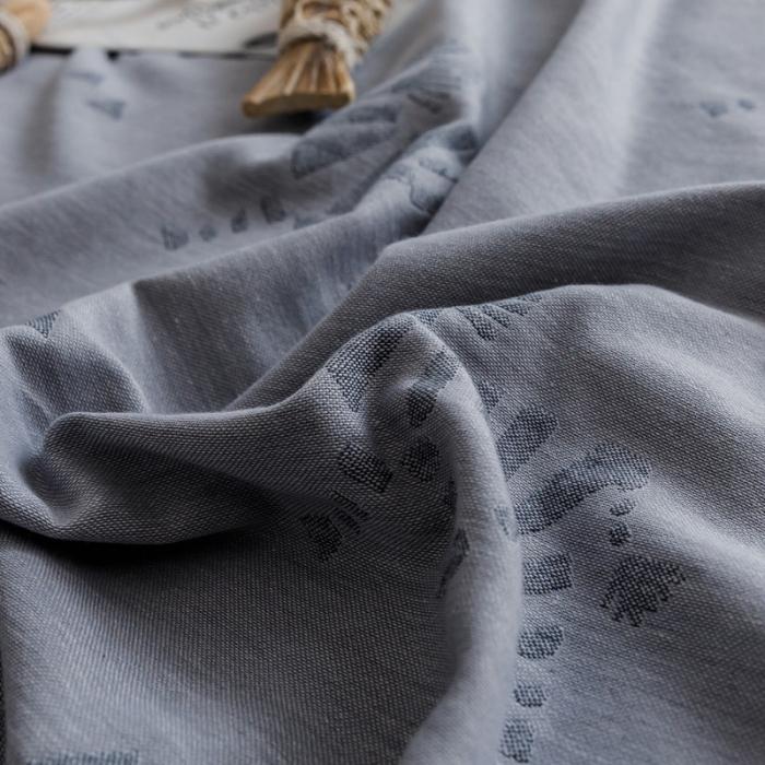 91家纺网 家纺一手货源 找家纺 朴尔家纺 2020年新款双层全棉纱布毛巾被 骏马-灰