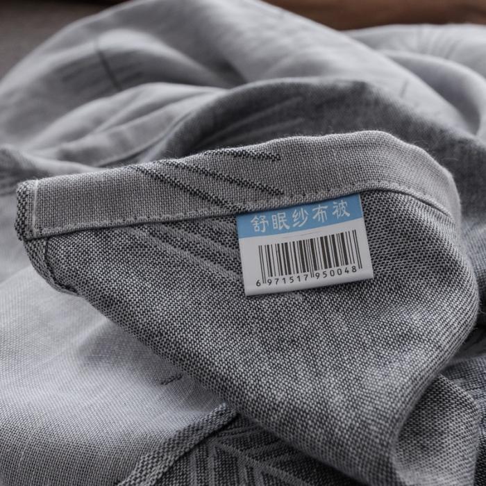 91家纺网 家纺一手货源 找家纺 朴尔家纺 2020年新款双层全棉纱布毛巾被 松柏灰