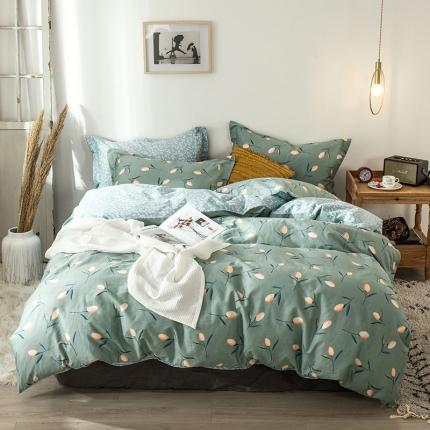 宝齐莱家纺 2020新款13372印花小清新四件套 挪威